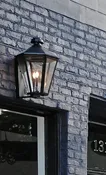 Braxton Copper Electric Lantern - Wall Mount