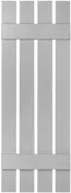 Custom 16 1/4", 4 Board Spaced Board-N-Batten Vinyl  Shutters (2 pack)