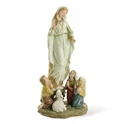 12" Our Lady of Fatima Statue with Children