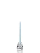 10" Ice Blue Taper Candles – Set of 12