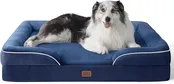 Blue Supportive Foam Dog Bed LA3