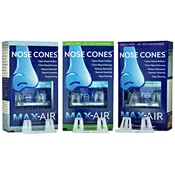 Max-Air Nose Cones, nasal cones stop snoring and relieve deviated septum - amazing nasal breathing comfort for sleep
