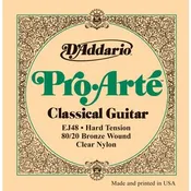 D’Addario EJ48 Hard-Tension 80-20 Clear Nylon