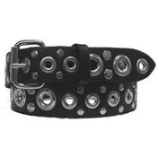 Grommets & Studs Leather Belt