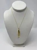18kt Gold Fish Necklace - Large