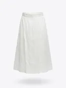 b.young BYGatlin Linen-Blend Midi Skirt – Off-White