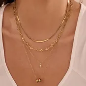 18K Stainless Steel Tarnish Free Layered Necklace