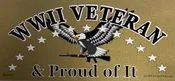 “WW2 Veteran &amp; Proud Of It” Bumper Sticker