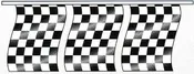 105’ Plastic Race Style Pennants AMI-1218R1DLX-105