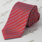 NT104 Luxe Woven-Silk Red Necktie — Franco Uomo