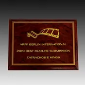 Wooden Plaque Ruby Marble Finish Wooden Plaque