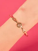 14k Diamond Floral Cluster Bracelet