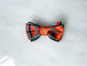 Dolce Meridian Bowtie |II teal mustard black and red