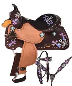 #01012: 12" Double T youth barrel style saddle set