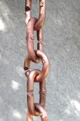 Cast Link Copper Rain Chain