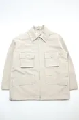 Auralee Wool Max Canvas Blouson - Top Gray Beige