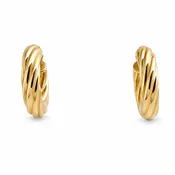 14K Gold Twist Hoops
