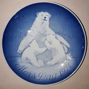 1974, Bing & Grondahl Mors Dag Mother's Day Porcelain Plate