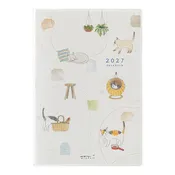 2027 Midori Cat Pocket Diary《B6》