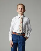 Boys Athletic Fit Dress Shirt by CTR Clothing