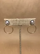 4MM Pearl, Silver and 14K Gold Filled Post Earrings