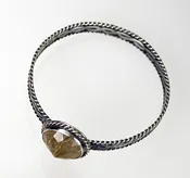 F08- Rutilated Quartz Bangle — Filomena Demarco Jewelry