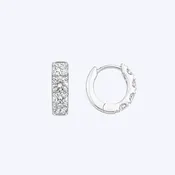 14K Gold 1.13ctw Lab-Grown Diamond Huggies - 13mm (MSG)