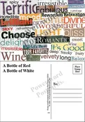 A Bottle of Red A Bottle of White