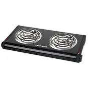 Black and Decker Double Burner Portable Buffet Range DB1002B 110v