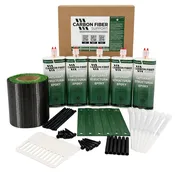 400 Unidirectional Carbon Fiber Strap Kit with Bottom Lock