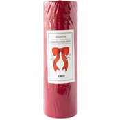 12 Inch Red Flocked Ribbon