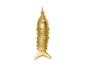 18kt Gold Fish Necklace - Medium