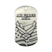 Air Force Mom Antique Finish Dog Tag Necklace-Isaiah 40:31