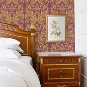 Acanthus Damask Wall Stencil
