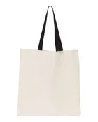 Contrast-Color Handle Tote - HT Custom Designs