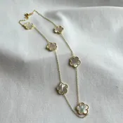 Adeline Clovers Chain Necklace