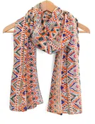Abstract Ikat Scarf