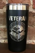 US Veterans Laser Engraved Stainless Steel Tumbler (Free Shipping)