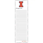 Illinois Fighting Illini To Do Notepad