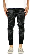 Black Camo Cargo Joggers