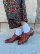 30s Brown Leather Lace up Dress Shoes, Florsheim