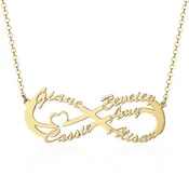 .925 Sterling Silver1-5 Name Necklace with a choice of 14K plating