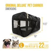 Original Deluxe Lattice Stitch Travel Bag Pet Carrier