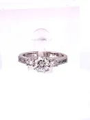 14KT WG Natural Diamond Ring