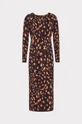 Abbygail Leopard Midi Dress