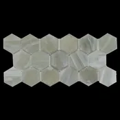 Glass Glacier 2″ Hexagon
