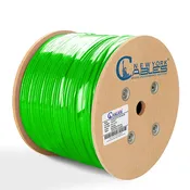 Bulk Cat6 Plenum Shielded Solid Copper 1000ft CMP F/UTP 550 Mhz Cable