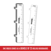 25 Rulers/Bookmarks