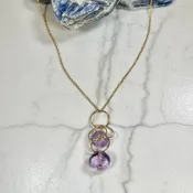 Mabel Chong Amethyst Pendant Necklace — FOLKLORICA