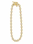 10K Yellow Gold 1.50 CTW Lab-Grown Diamond Bezel Tennis Bracelet